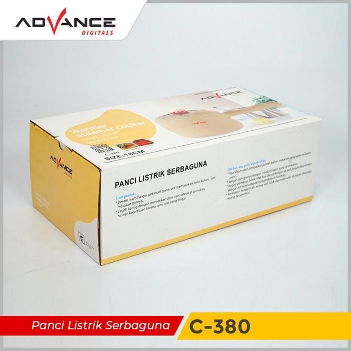 Panci Listrik Advance C-380 1.8L Anti Lengket Beige