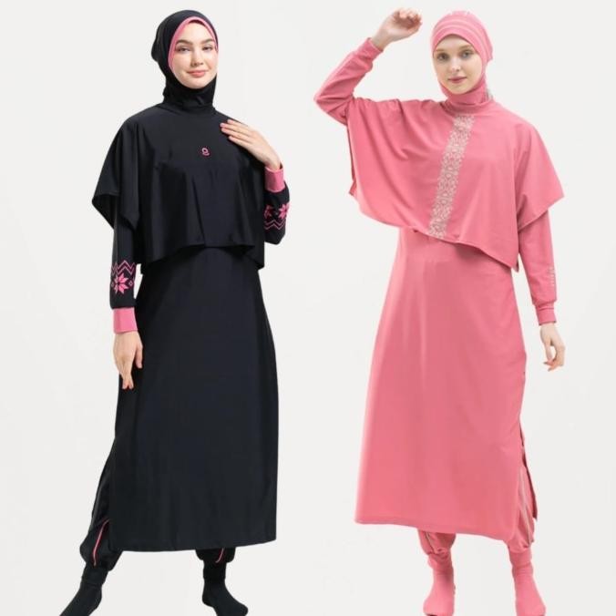 POLITE SWIM Baju Renang Muslimah Tun Shark Pale Purple