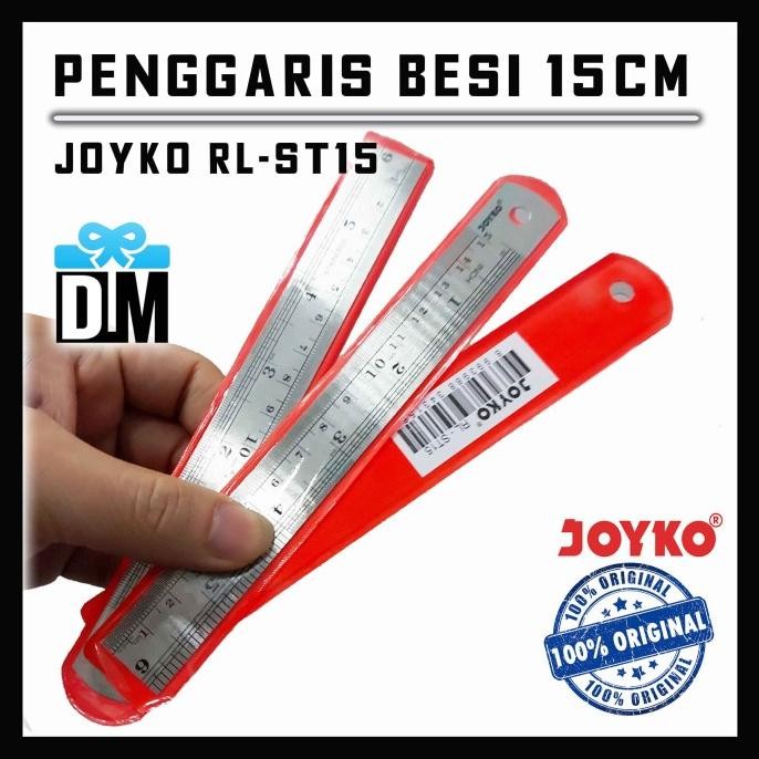 

$$$$] Penggaris Besi Stainless 15cm Original Joyko Tebal Akurat Mistar Sigma