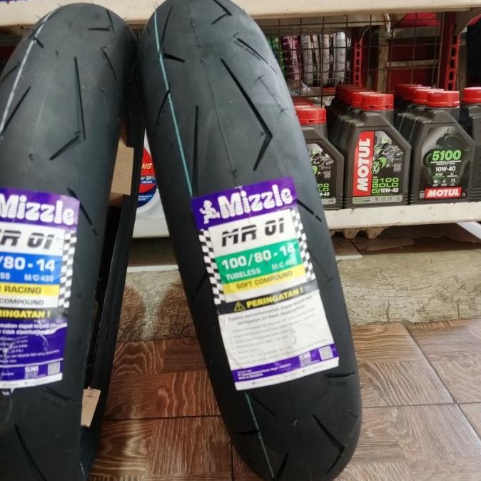 Ban Donat (Soft Compound) Mizzle Ring 14 80/80 90/80 100/80 Tubeles Ban Motor Matic Mio,Beat,Vario