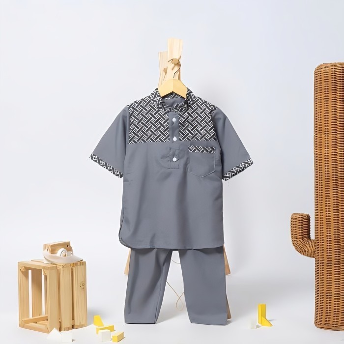 SETELAN BAJU KOKO ANAK KURTA 1-10 TAHUN/BAJU KOKO ANAK LAKI LAKI