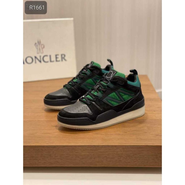 Mncle Sepatu Sneakers Pria Casual Sporty Joging Bahan Full Kulit Asli Hitam hijau Sepatu running imp