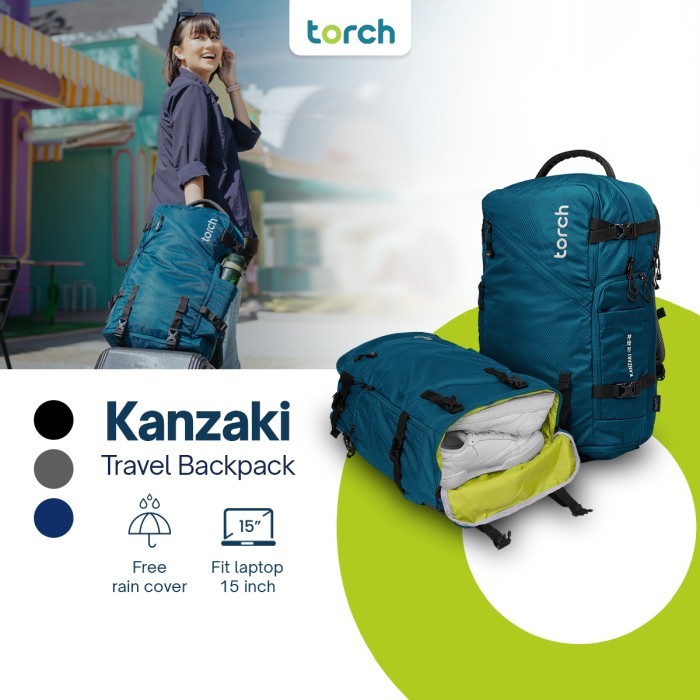 Torch Tas Ransel - Light Travel Backpack Kanzaki Classic 30 Liter