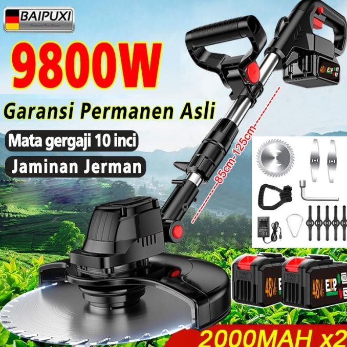 MESIN POTONG RUMPUT 48V MESIN PEMOTONG RUMPUT LISTRIK BATERAI