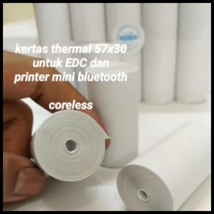 

Terlaris Kertas Struk Kasir Paper Roll 58X30 Termal Edc Thermal Printer Mini Bl Good Quality