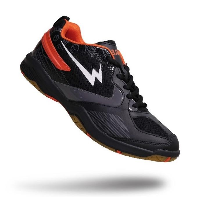 Sale Sepatu Badminton Pria Eagle Skyline Hitam Orange