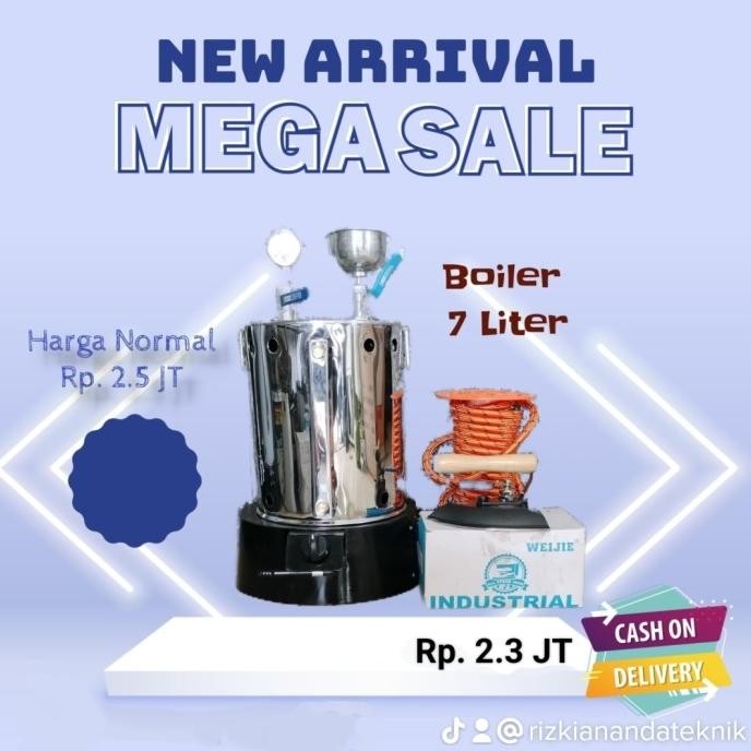 SETRIKA UAP BOILER LAUNDRY 7 12 15 20 25 LITER