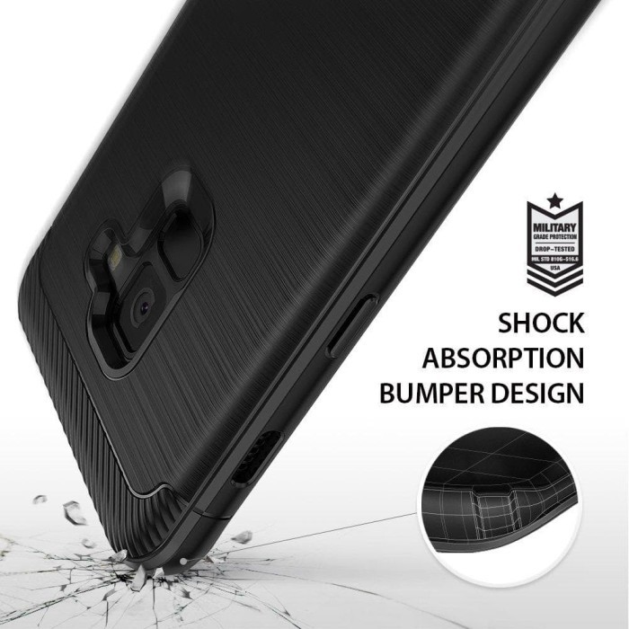 CASE SAMSUNG GALAXY A8 & A8 PLUS 2018 - ORIGINAL RINGKE REARTH ONYX