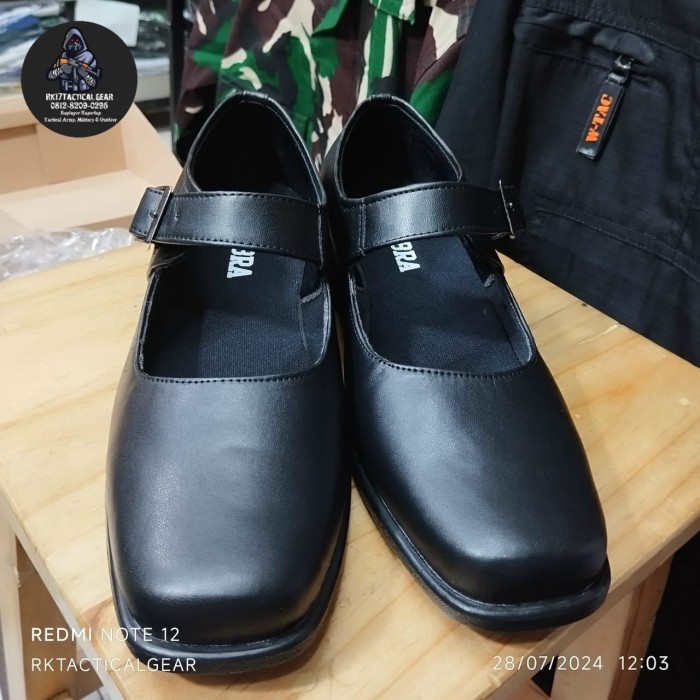 sepatu pdh paskibra wanita Polwan, Kowad - Sepatu sekolah kerja cewek