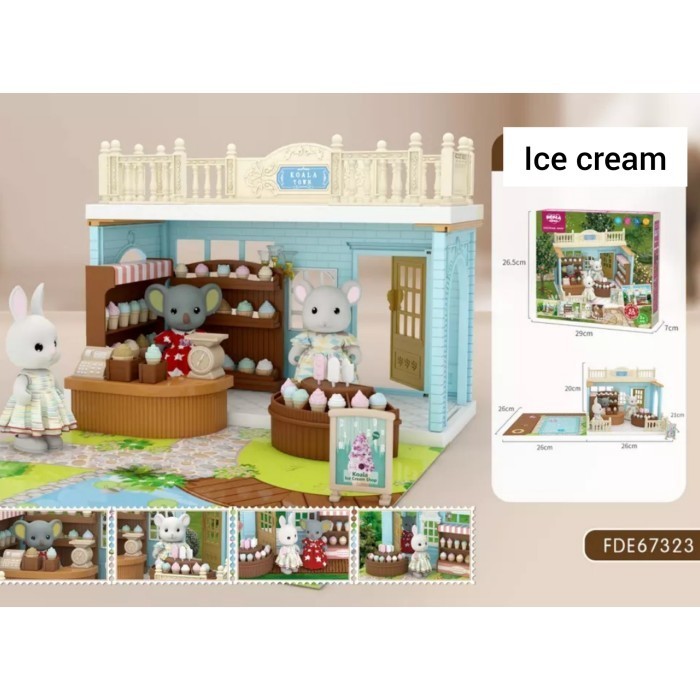 Koala shop ice cream koala diary Doll House sylvanian alike