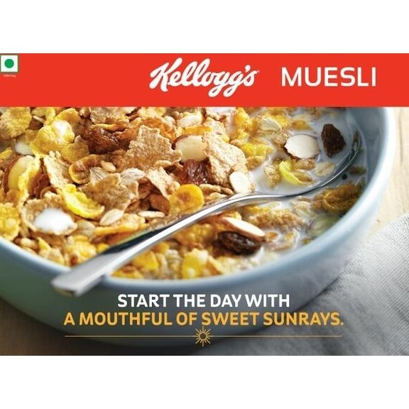 Kellogg's Kelloggs Mueslix Raisin Almond Cereal Sereal Muesli Kacang Berkualitas
