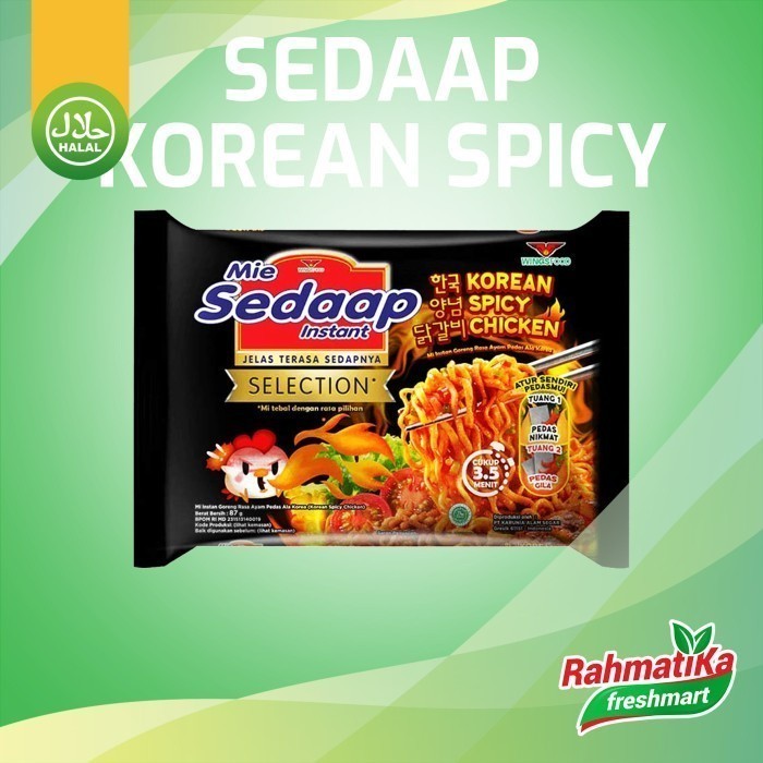 

Sedaap Mie Instan Rasa Korean Spicy Chicken 1 pcs