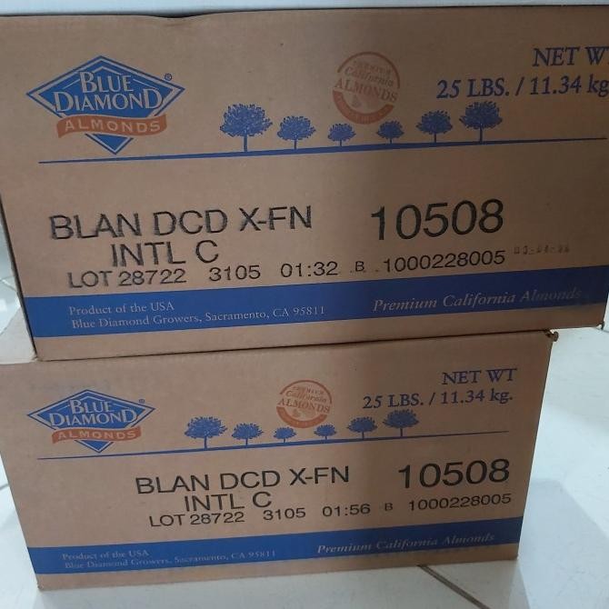 

Tepung Almond / Almond Powder Blue Diamond Kemasan 1 Dus 11.34Kg Berkualitas