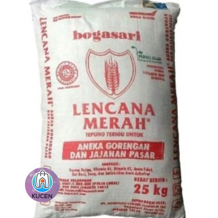 

TEPUNG TERIGU LENCANA MERAH 25 KG