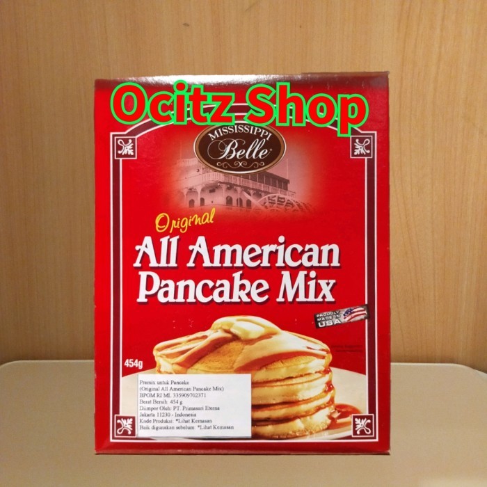 

MISSISSIPPI BELLE ORIGINAL ALL AMERICAN PANCAKE MIX 454 GR PREMIX USA