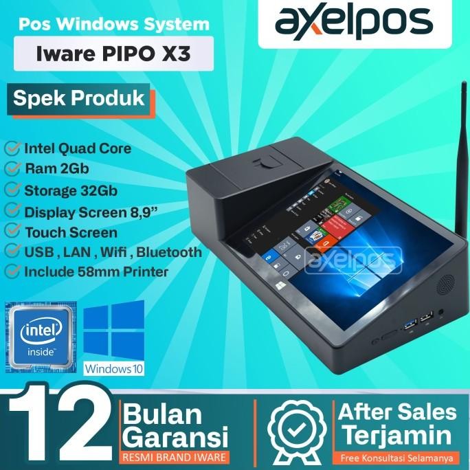 MINI PC MESIN KASIR TOUCHSCREEN WINDOWS 10 WITH PRINTER THERMAL KASIR