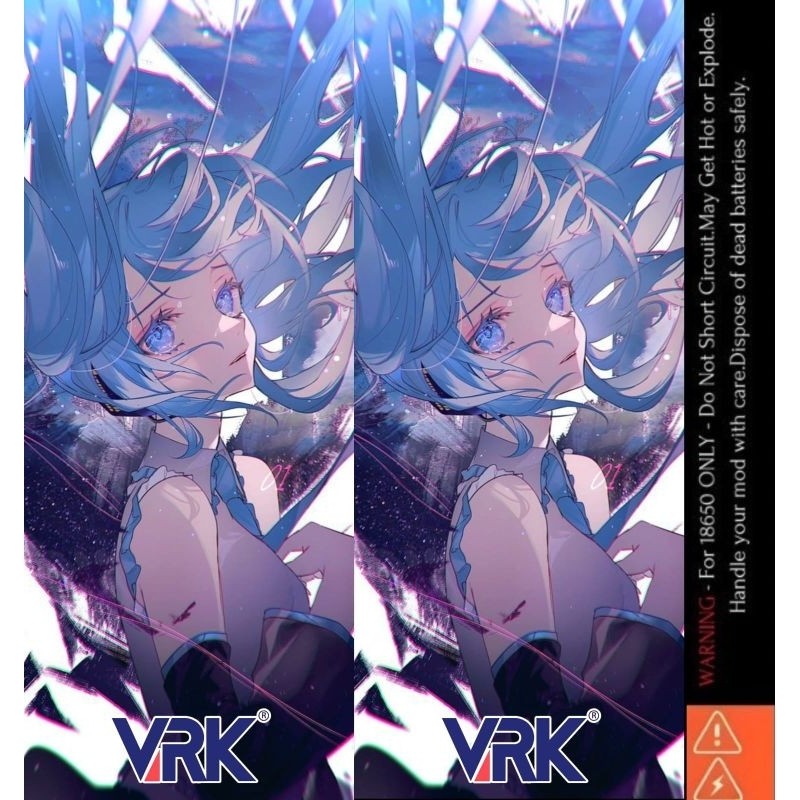 

Terlaris Ambitionstore Stiker Wrap Baterai 18650 Ai Anime Series Pelindung Dan Penghias Untuk Segala Merek Garskin Custom Case Laminasi Tebal COD