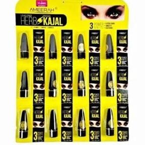 

1 LUSIN 12 Pcs Celak Mata Ameerah 1.5 Perlusin isi 12 Celak Herbal Kajal (Exp 2027) With Witamin E Plus Almond Oil Eyeliner 1 Lusin Berkualitas