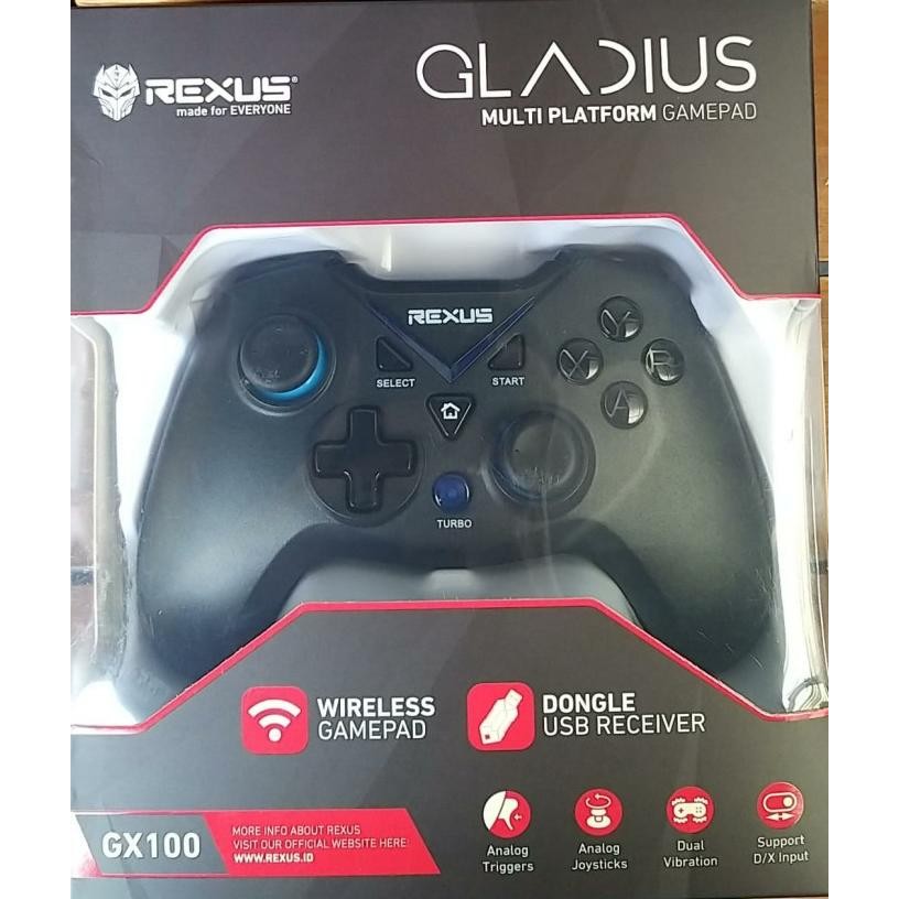 GAMEPAD WIRELLES REXUS GX100 FREE OTG/REXUS GAMEPAD GX 100 WIRELLES ASLI
