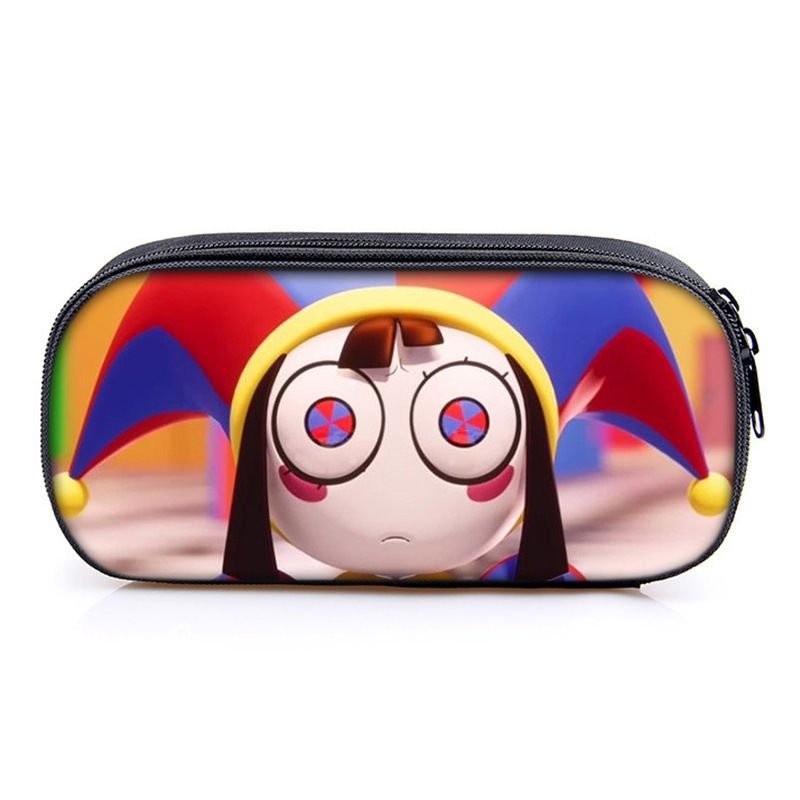 

Magic Digital Circus Compartment Pencil Case Student Children's Stationery Bag Large Capacity Cartoon Stationery Box 9SSF