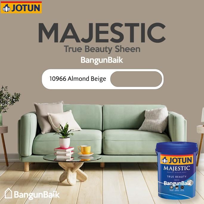 

Jotun Majestic True Beauty Sheen 10966 Almond Beige / Cat Interior Berkualitas