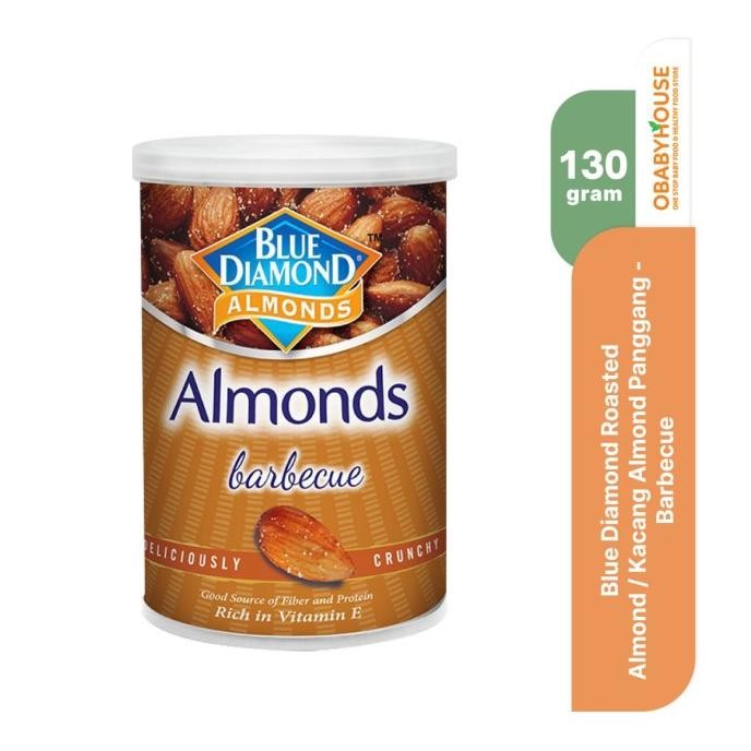 

Blue Diamond Roasted Almond / Kacang Almond Panggang 130gr - Barbecue Berkualitas