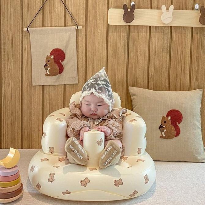 Kursi Makan Bayi/Sofa Bayi/Baby Kursi Untuk Belajar Duduk/PVC Kursi lfs