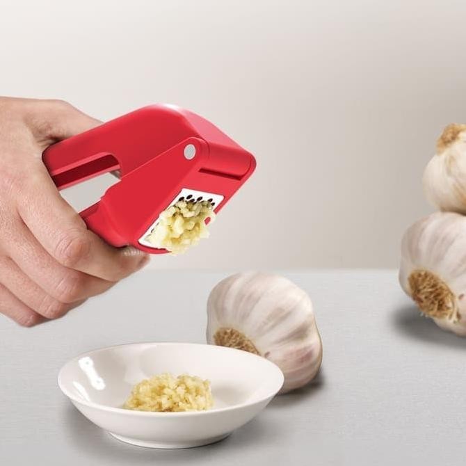 

JOSEPH JOSEPH DUO GARLIC PRESS ALAT PENGHANCUR BAWANG MERAH RED ORIGINAL
