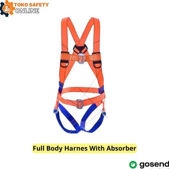 Sale Full Body Harness Double Lanyard Absorber - Harness Double Hook Lanyard + Absorber