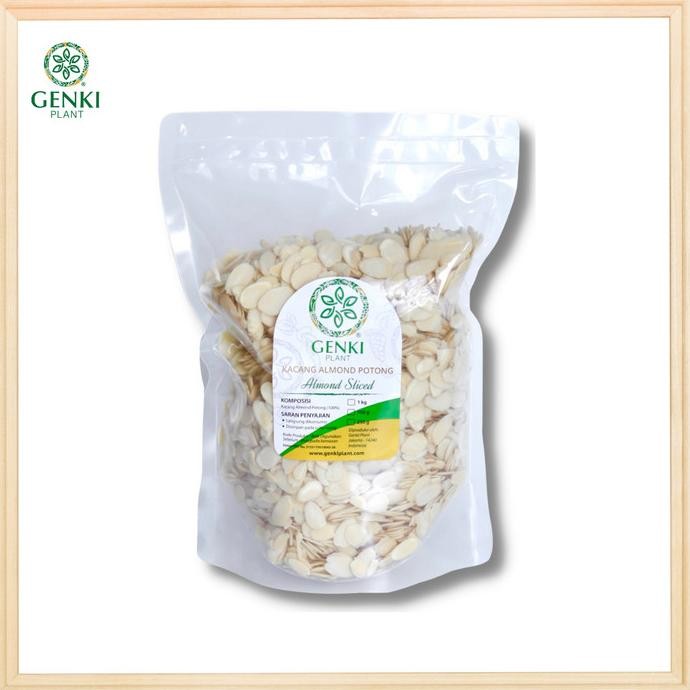 

Raw Slice Almond / Kacang Almond Iris - 1 kg Berkualitas