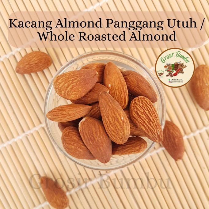 

Kacang almond panggang utuh 1 kg / whole roasted almond Berkualitas