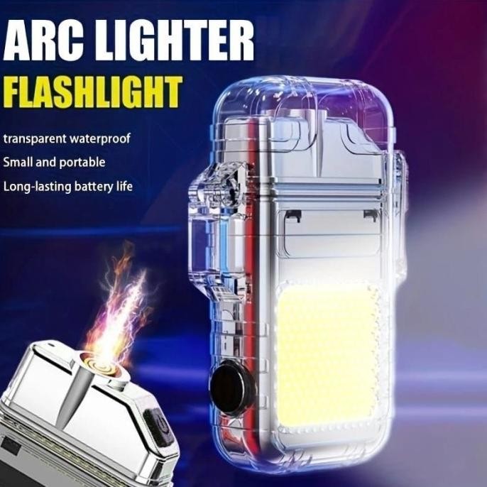 Baru Elektrik Korek + Senter Emergency Lampu Korek Elektrik Gantungan Kunci