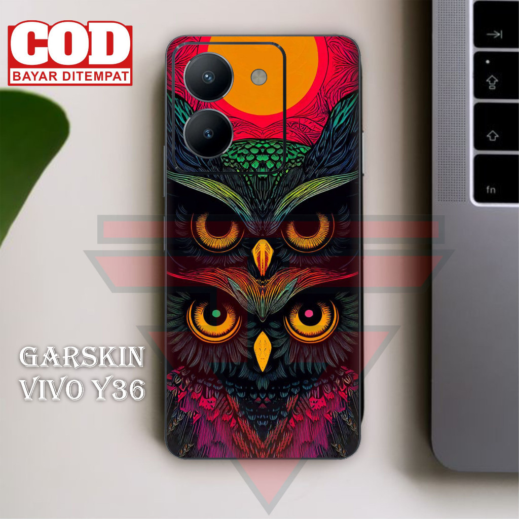 

Terlaris Vivo Y36 Garskin Stiker Custom Case Laminasi Tebal COD