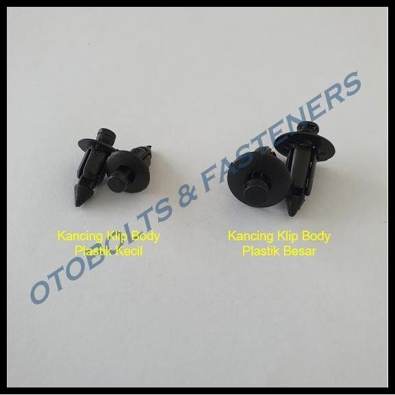 

Terlaris [Paket 100Pcs] Kancing Klip Body Plastik Besar Rivet Hitam / Klip Plastik / Kancing Body Good Quality