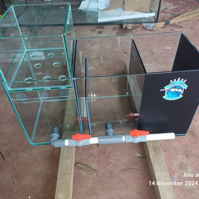 sump filter 60x30x30 wet n dray,(wajib gosend instan)