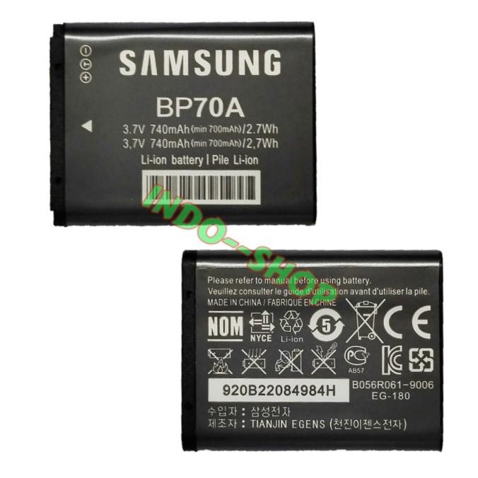 Ready - Battery For Kamera Samsung Batre AQ100 DV50 DV90 Baterai DV100 DV101 DV150F ES30 Batrai ES65