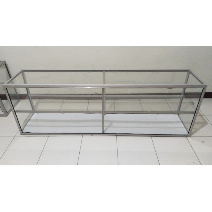 ETALASE KACA MAKANAN 1,5 METER (150X32X50CM) ETALASE WARTEG BOGOR
