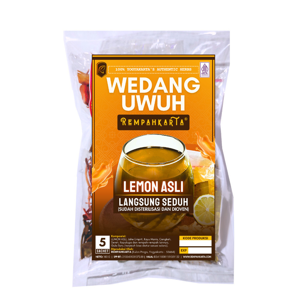 

REMPAHKARTA Wedang Uwuh Lemon (5 Sachet)