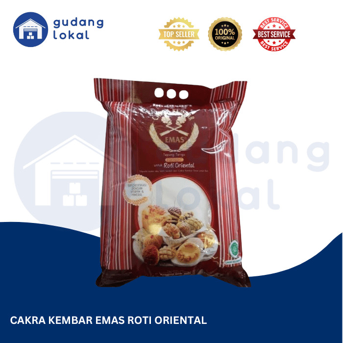 

Tepung Terigu Cakra Kembar Emas Roti Oriental