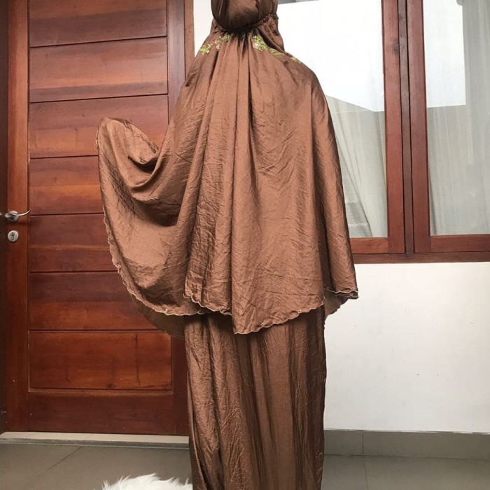 PROMO MUKENA PARASUT AVANZA BORDIR COKLAT TUA