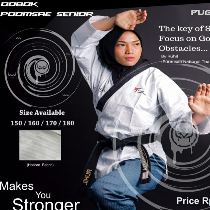 Terbaru.. Dobok Poomsae Pugnator Senior Taekwondo