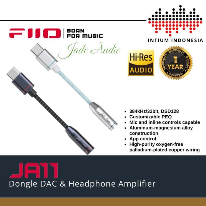 Fiio Jade Audio Ja11 / Ja-11 / Ja 11 Usb Type C To 3.5Mm Earphone/Headphone Dac And Amplifier For