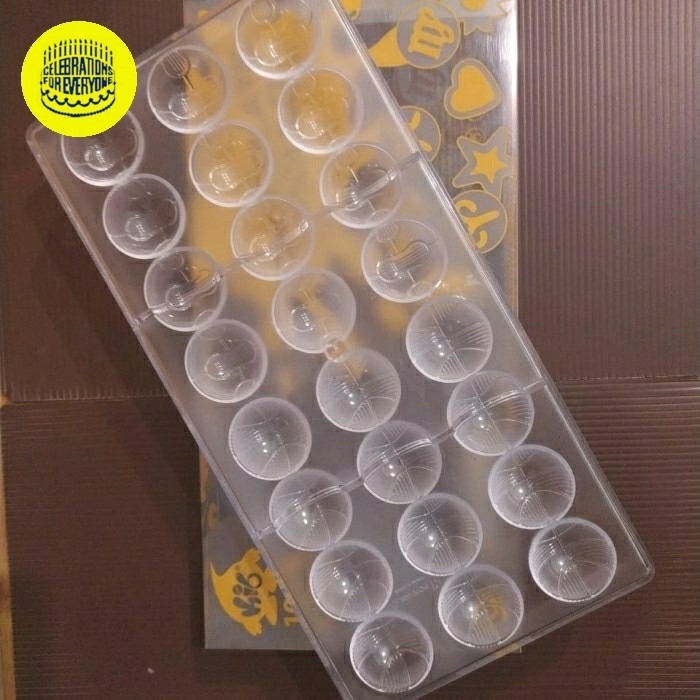 

TERLARIS CHOCOLATE MOLD POLYCARBONATE : HEMISPHERE , 24 CAV