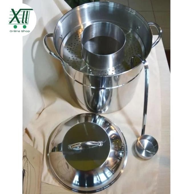

New Supra Bakso Pot 30 Qt + Lid Panci Kuah Bakso Meatball Stock Pot