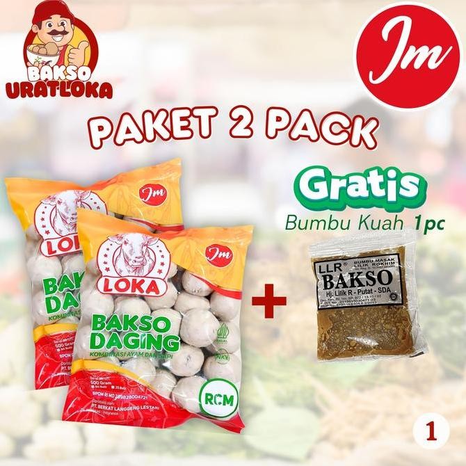 

New Paket X2 Pack Jm Isi 25 Butir Berat 600Gr Bakso Daging Kombinasi Ayam Dan Sapi Ekonomis Gratis Bumbu Kuah Instan 1Pc