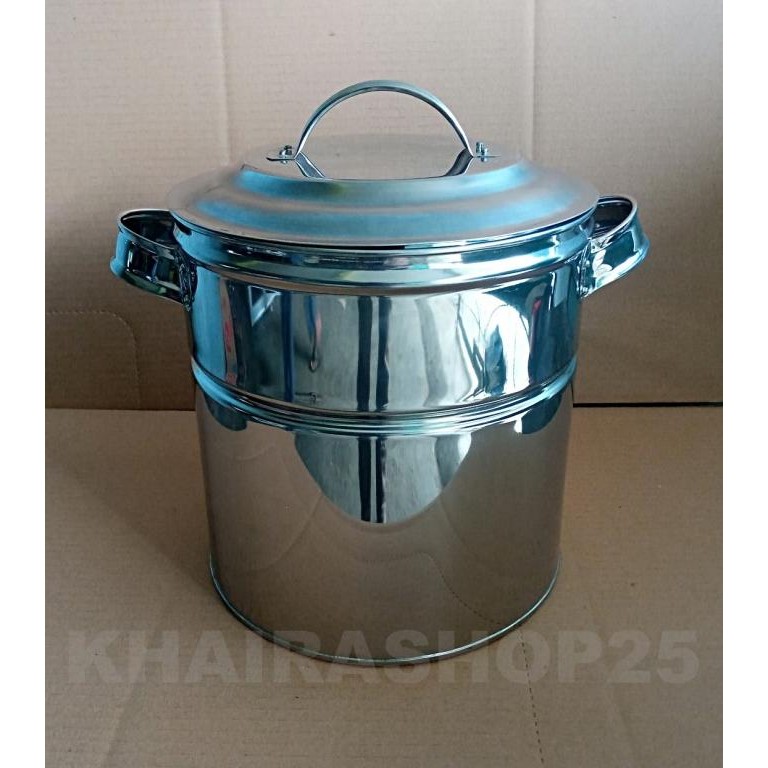 

New Panci Dandang Bakso Kukus Rebus Mini Ukuran 25 Cm Stainless