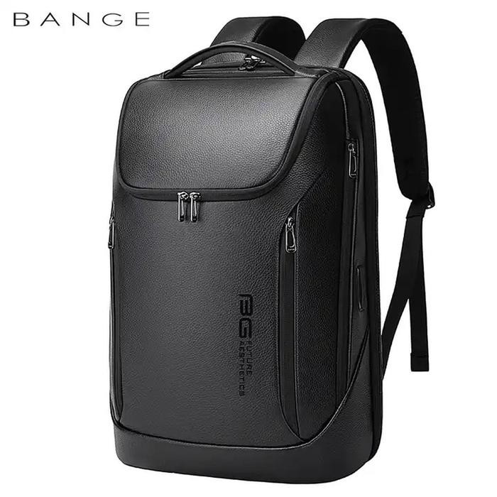 Bange BG6623 Tas Laptop Backpack Kulit Sapi Asli Pria Wanita 15.6 Inch Lock TSA