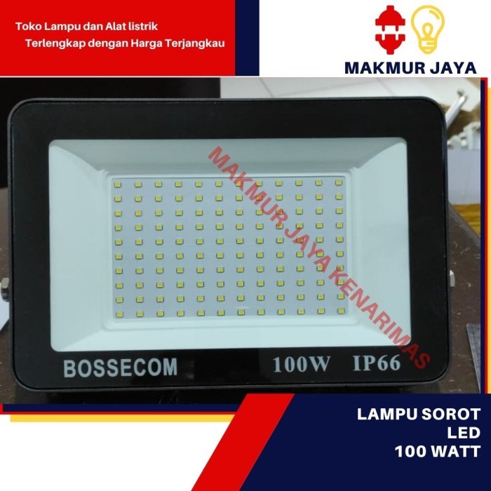 Sorot LED 100 Watt Bossecom/LED Sorot 100W murah/lampu sorot lapangan