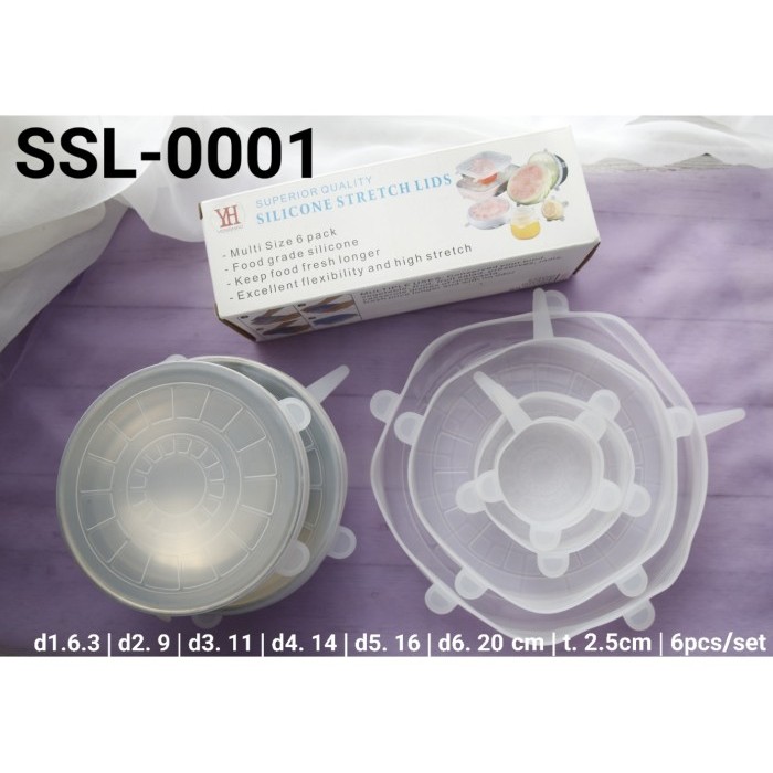 

BEST SELLER SSL-0001 KITCHEN TUTUP MANGKOK SILIKON TUTUP GELAS WADAH SILIKON