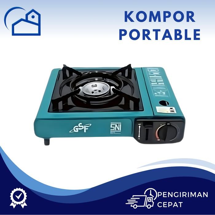 KOMPOR PORTABLE 2 IN 1/ KOMPOR GAS STOVE PORTABLE / Kompor Gas Portable 1 Tungku 2 in 1